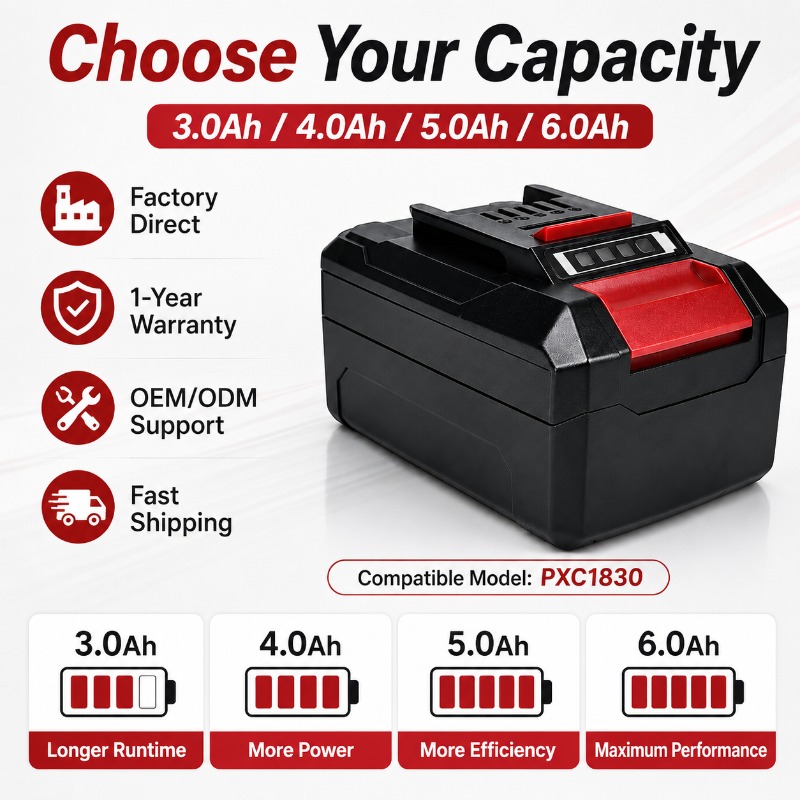 Power Xchange Tools - بطارية ليثيوم أيون بديلة 18 فولت