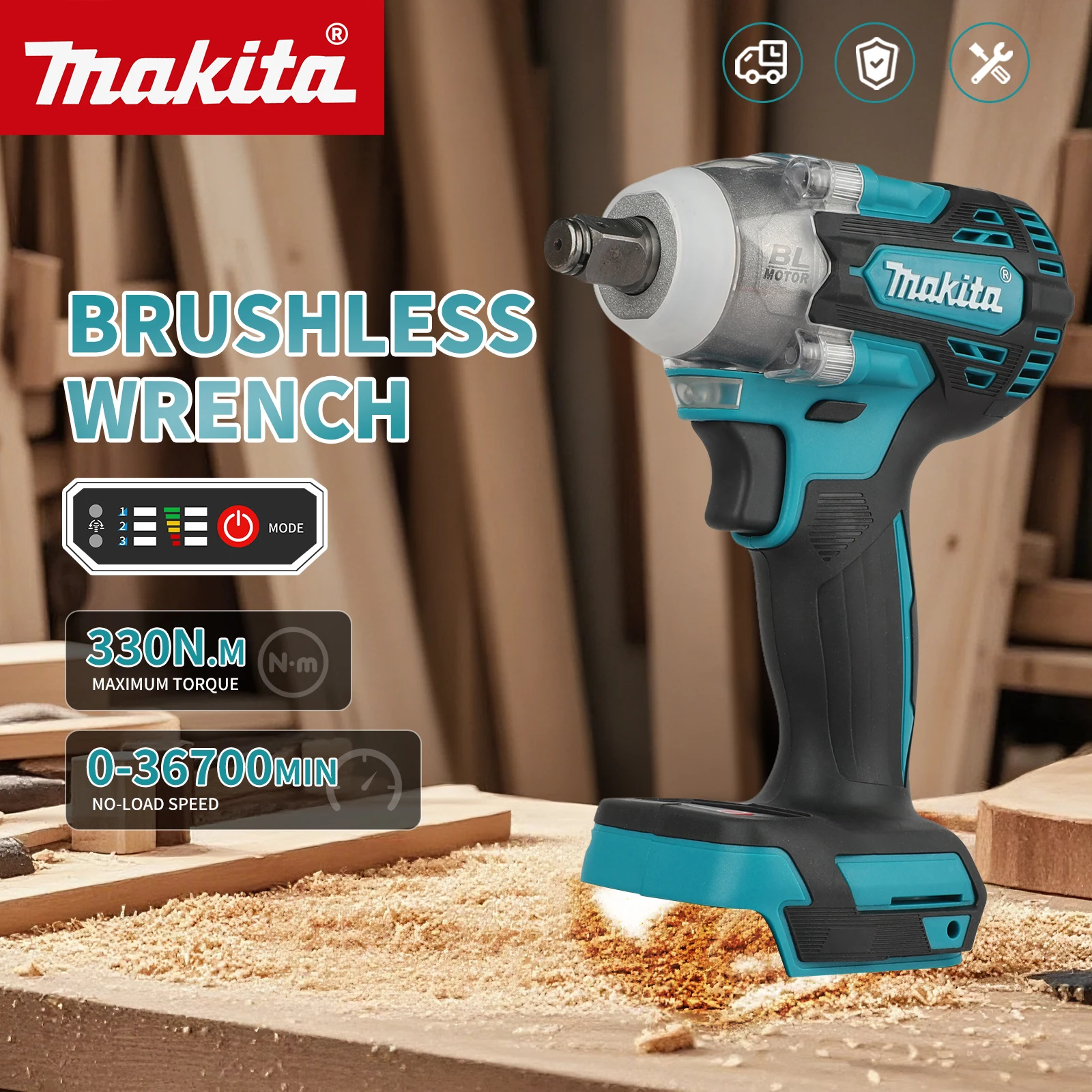 Makita Drill Dtw300 - مفتاح ربط كهربائي لاسلكي من ماكيتا،