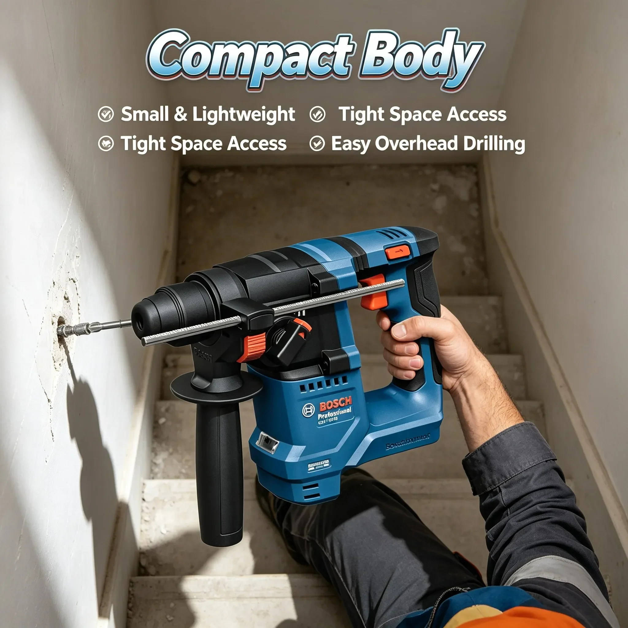 مطرقة دوارة لاسلكية BOSCH GBH  - مراجعة Power Tools Professional وسعره